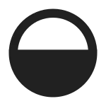 Circle Half Fill SVG Icon